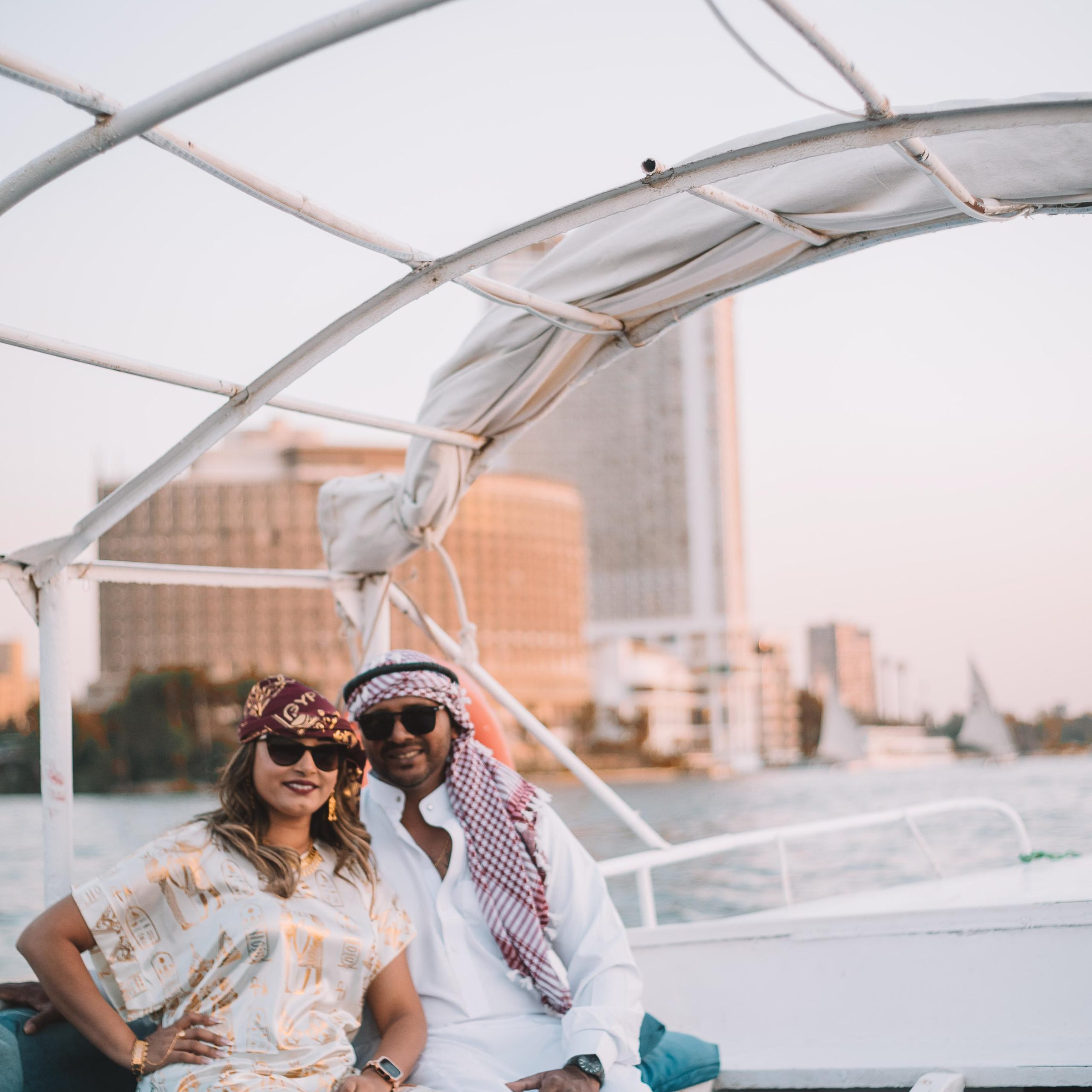 Felucca Ride on The Nile River by the sunset.